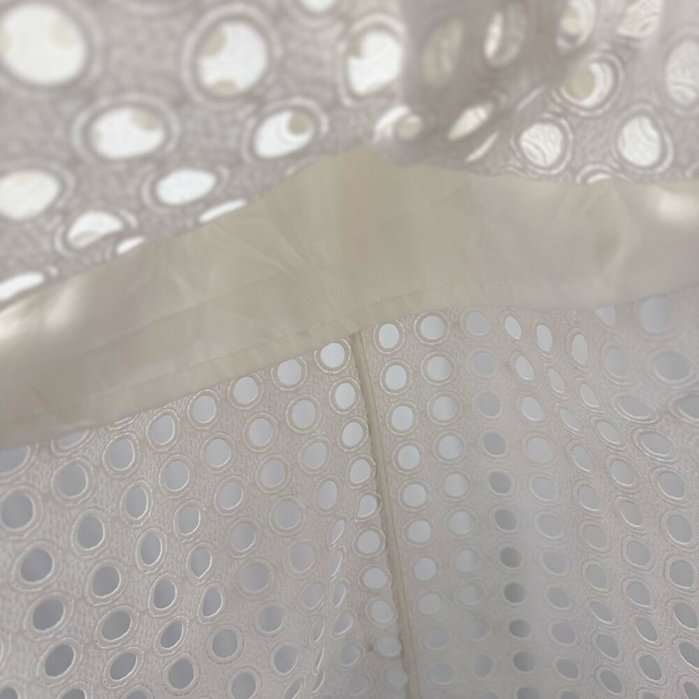 VINEET BAHL Anthropologie Dress SZ Petite Medium NWT Eyelet Halter Bridal White - Picture 14 of 16